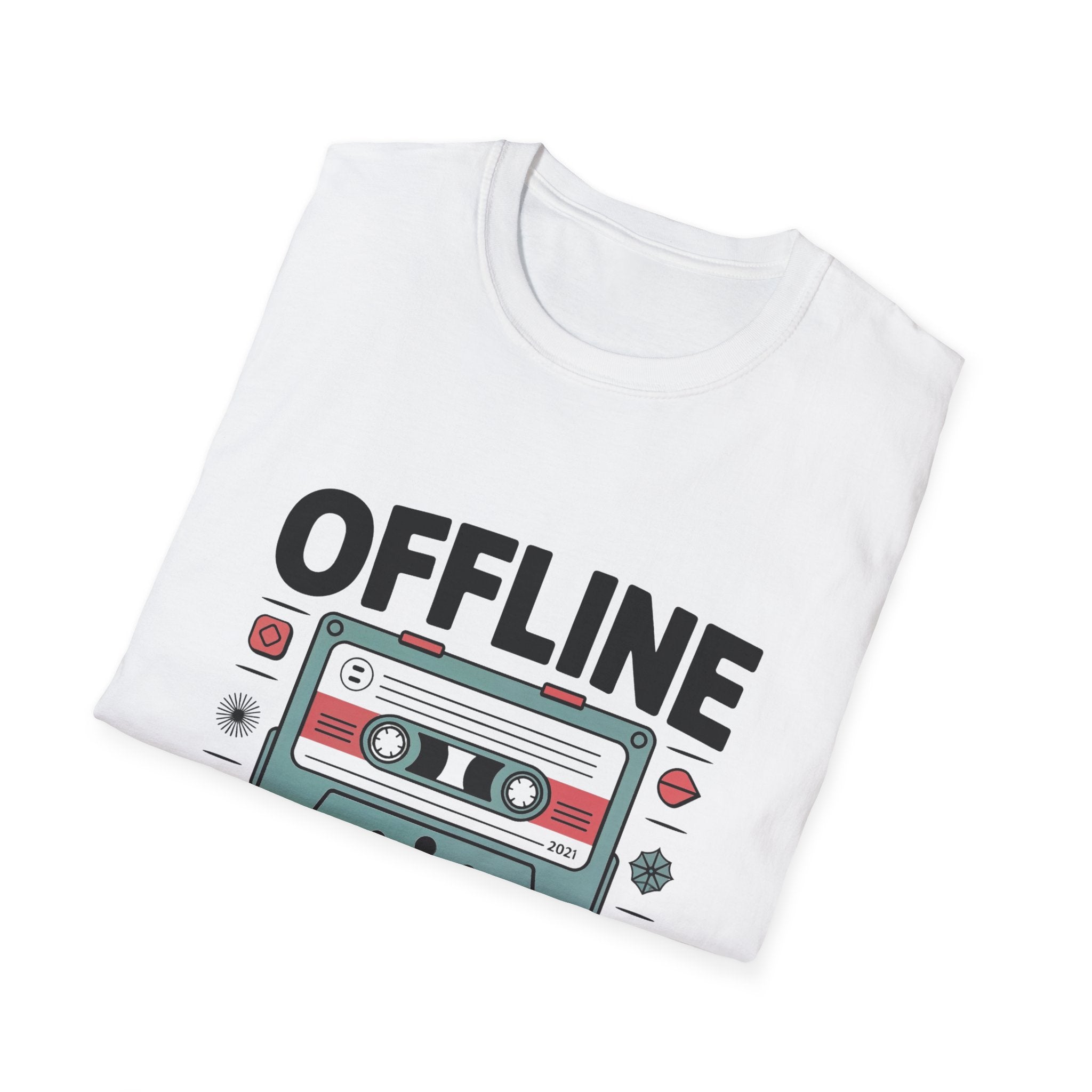 Offline Is The New Luxury T-Shirt | Cassette Tape Retro Tech Tee