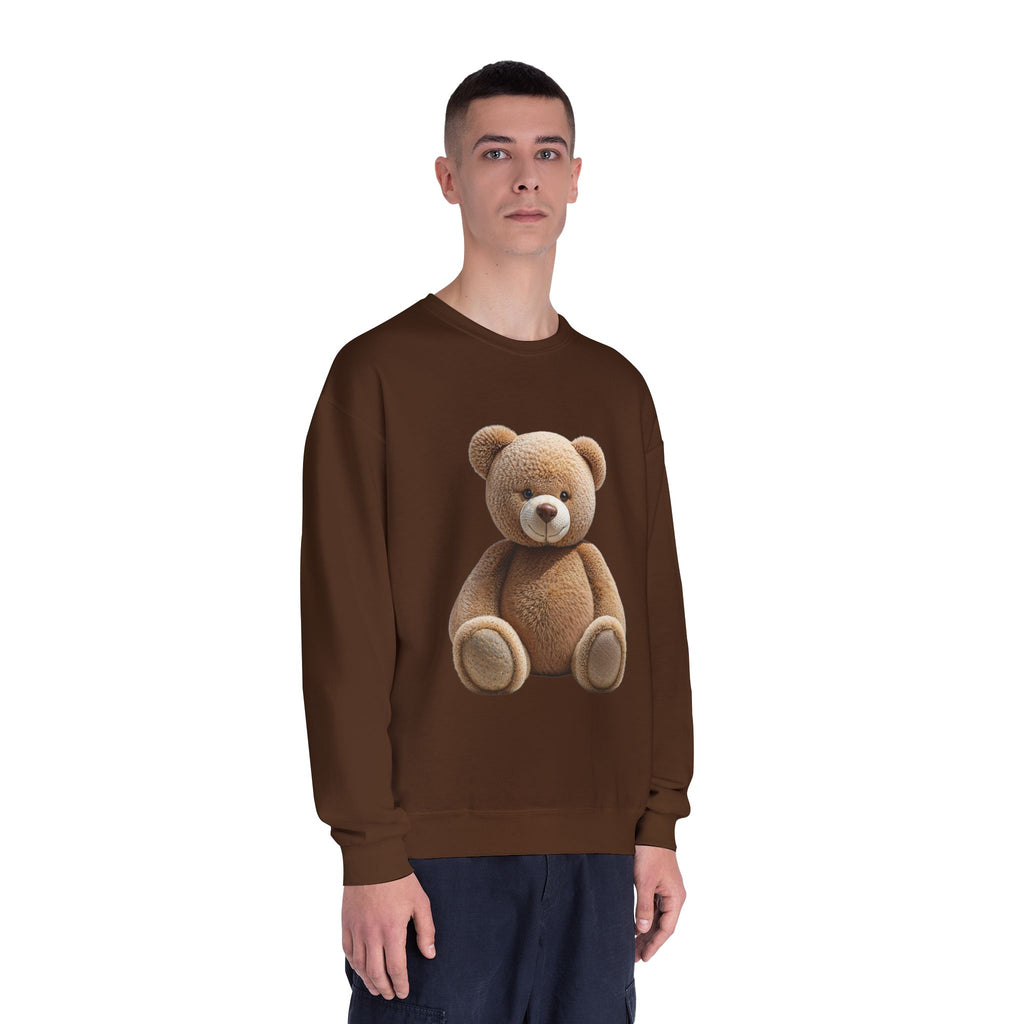 Sweat-shirt imprimé ours en peluche marron | Illustration de jouet mignon