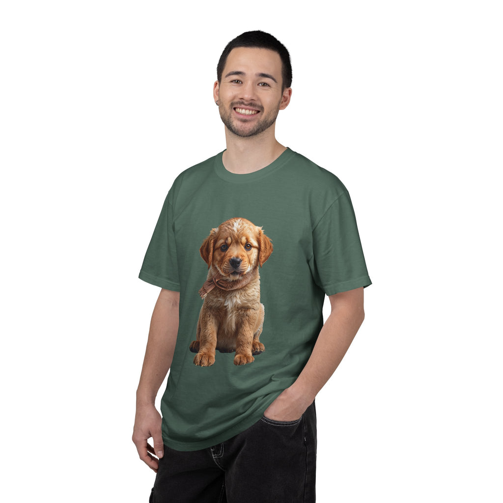 T-shirt chiot Golden Retriever | T-shirt photo de chien mignon