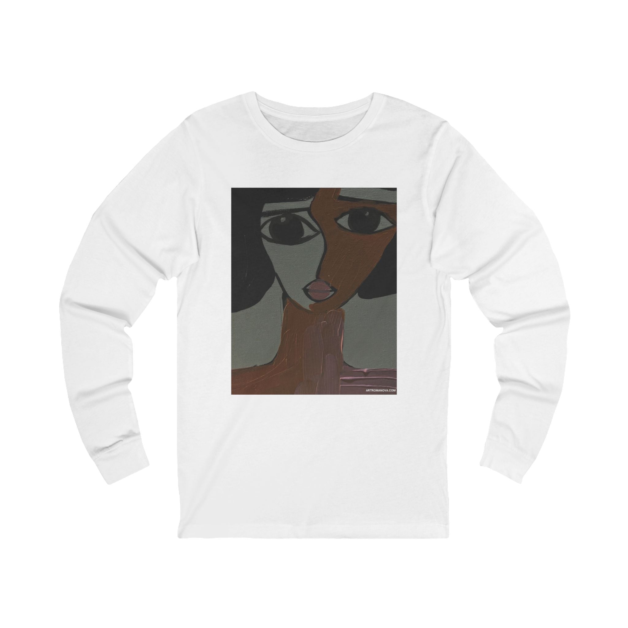 T-shirt à manches longues | Art moderne, T-shirt graphique unisexe, Portrait de nu pictural, Impression de qualité musée
