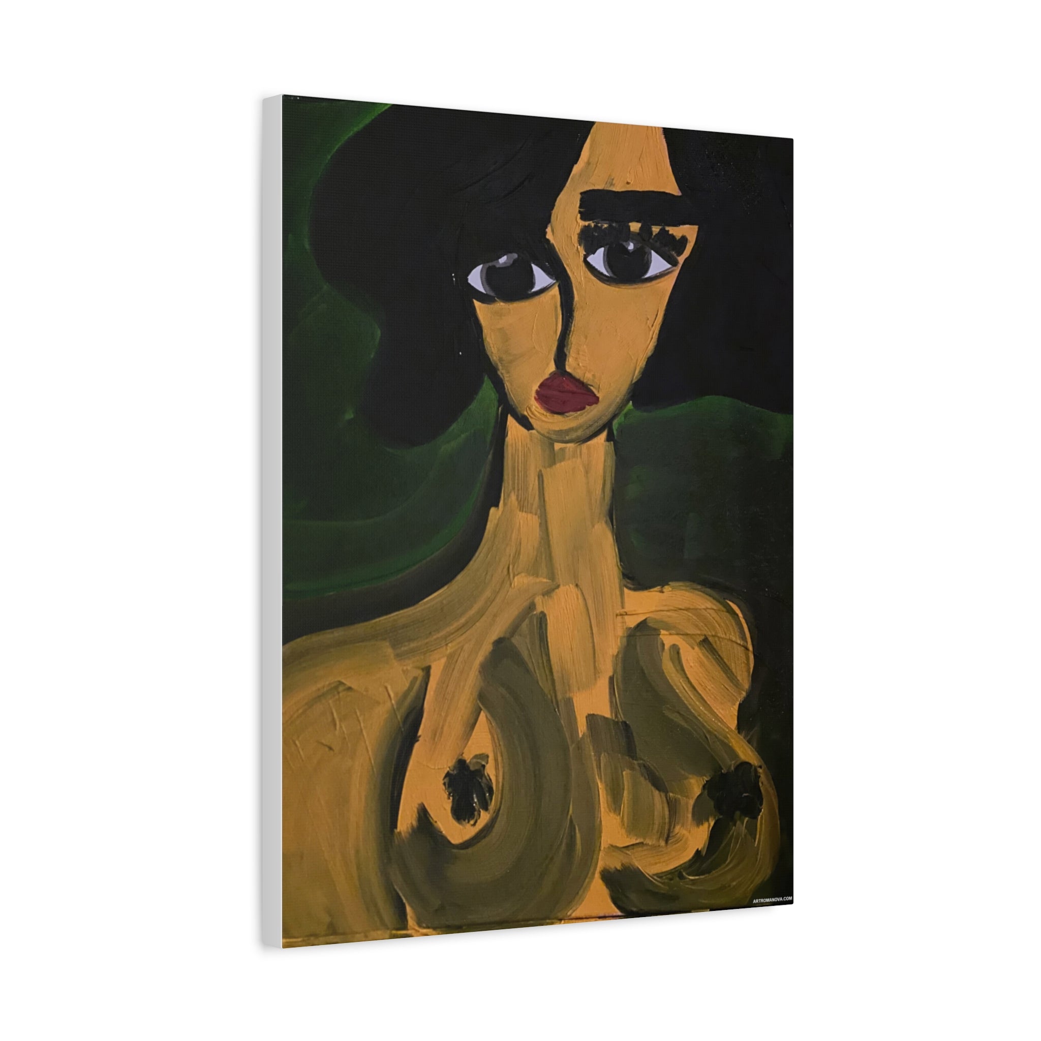 Toile de portrait abstrait | Art contemporain sur toile, art minimaliste