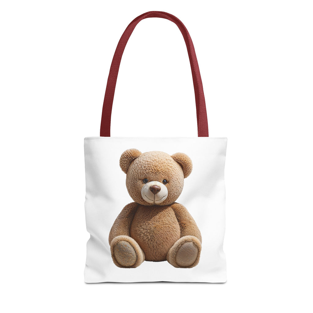 Sac fourre-tout mignon ours en peluche et chaton – Sac fourre-tout à imprimé animal mignon pour faire les courses et au quotidien