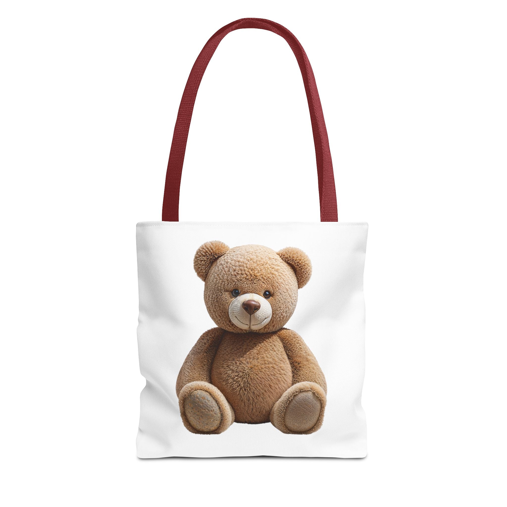 Sac fourre-tout mignon ours en peluche et chaton – Sac fourre-tout à imprimé animal mignon pour faire les courses et au quotidien