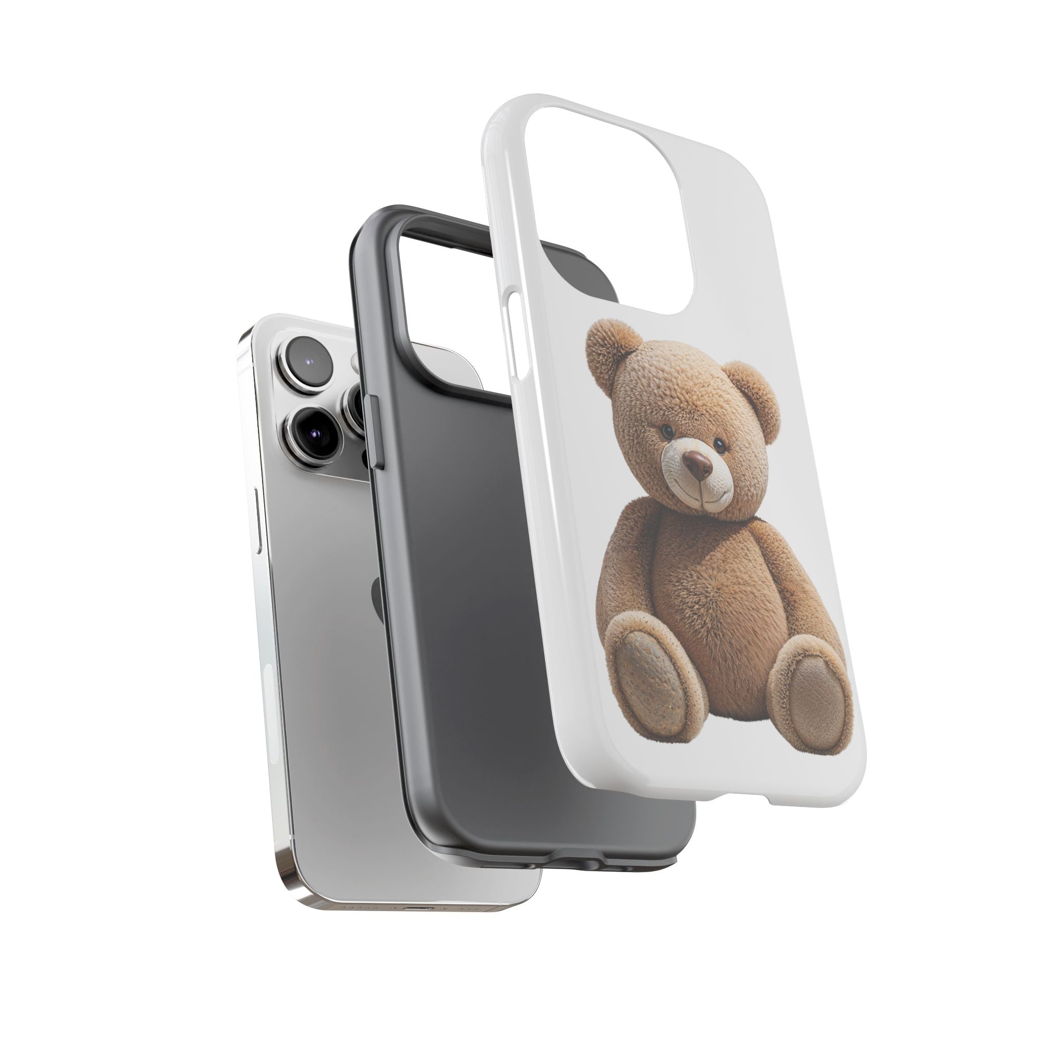 Teddy Bear Phone Case | Cute Plush Toy Illustration, i-phone, Samsung, Google phone