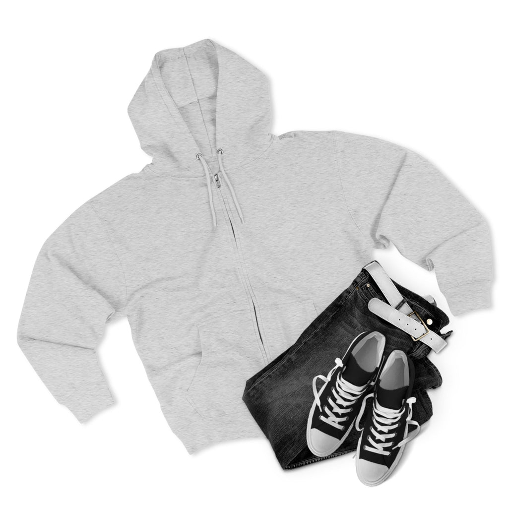 Smiling Rottweiler Portrait Zip Hoodie | Dog Lover Apparel