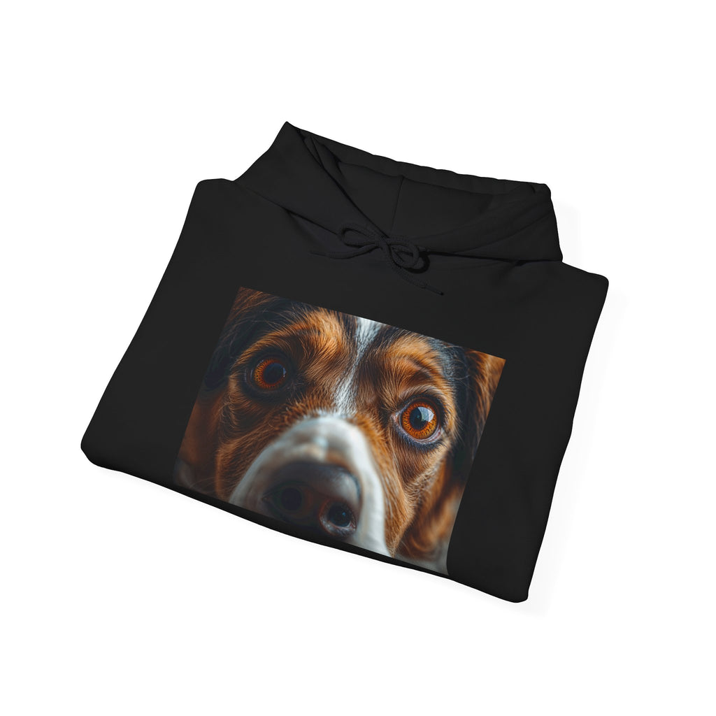 Sweat à capuche avec portrait de chien curieux | Gros plan sur un portrait canin, Sweat-shirt pour amoureux des animaux