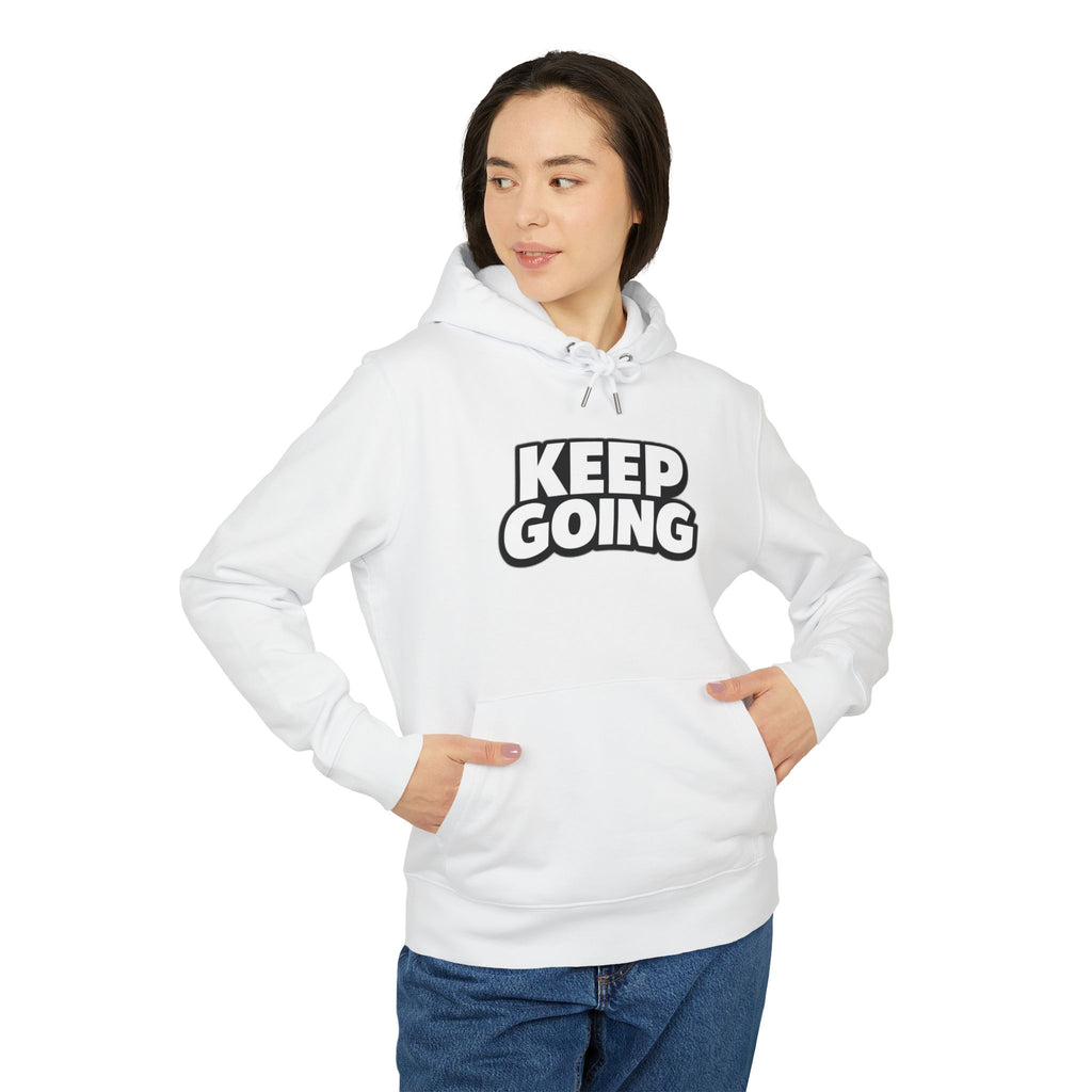 Keep Going Hoodie | Motivational Typography Hooded Sweatshirt