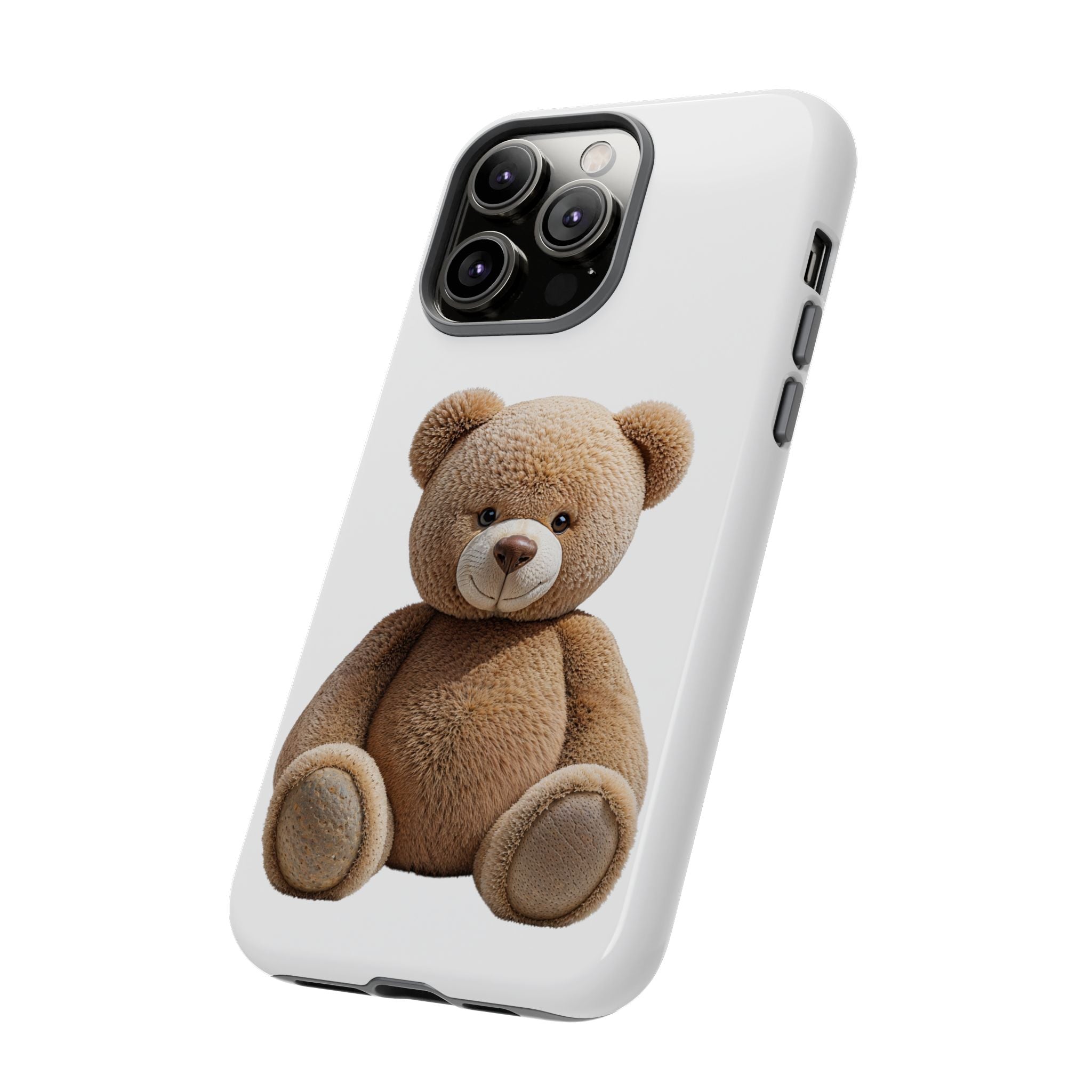 Teddy Bear Phone Case | Cute Plush Toy Illustration, i-phone, Samsung, Google phone
