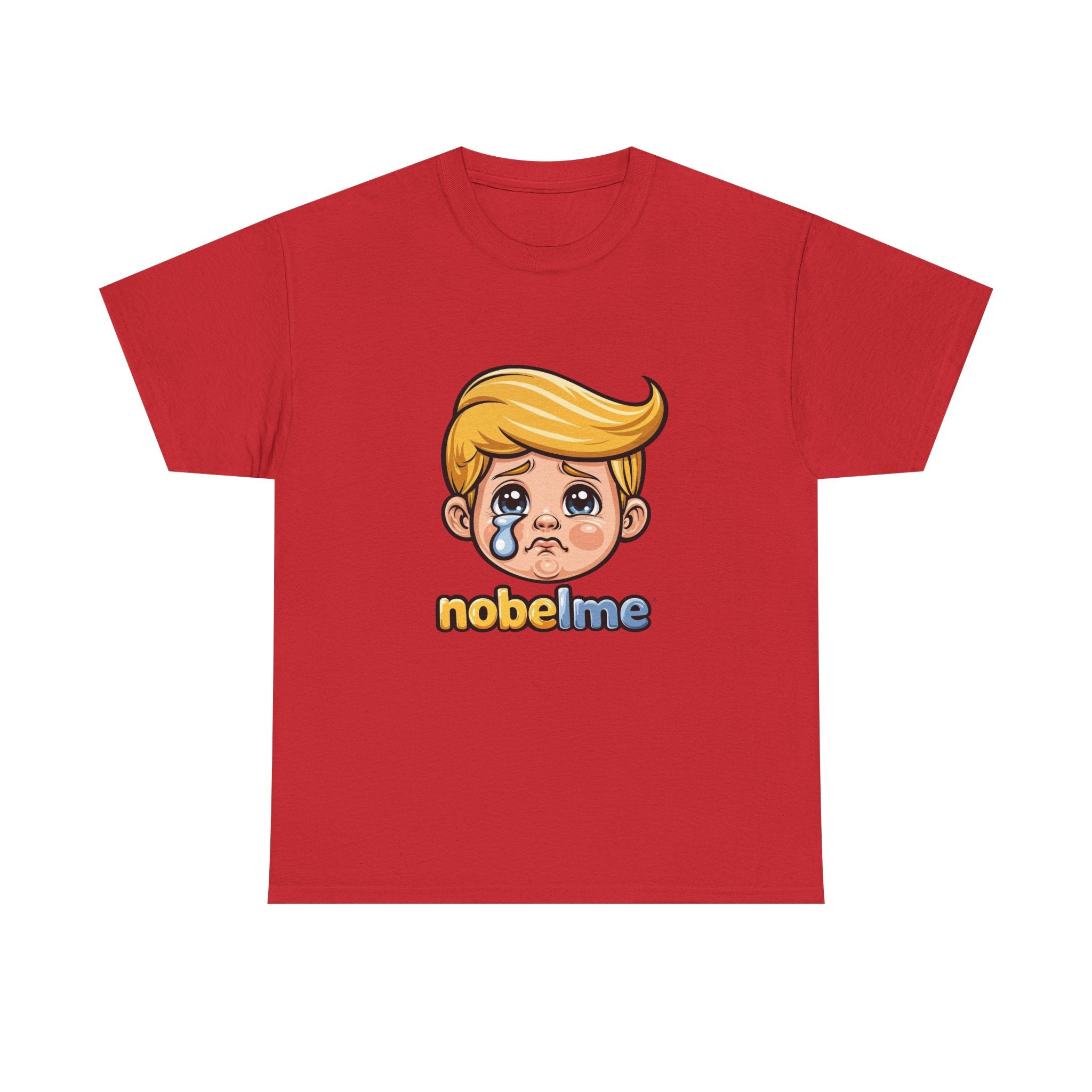 T-shirt Cartoon Leader, art pop politique satirique, imprimé d'un personnage amusant : une blonde en pleurs.