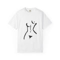 T-shirt minimaliste à motif abstrait de nu féminin