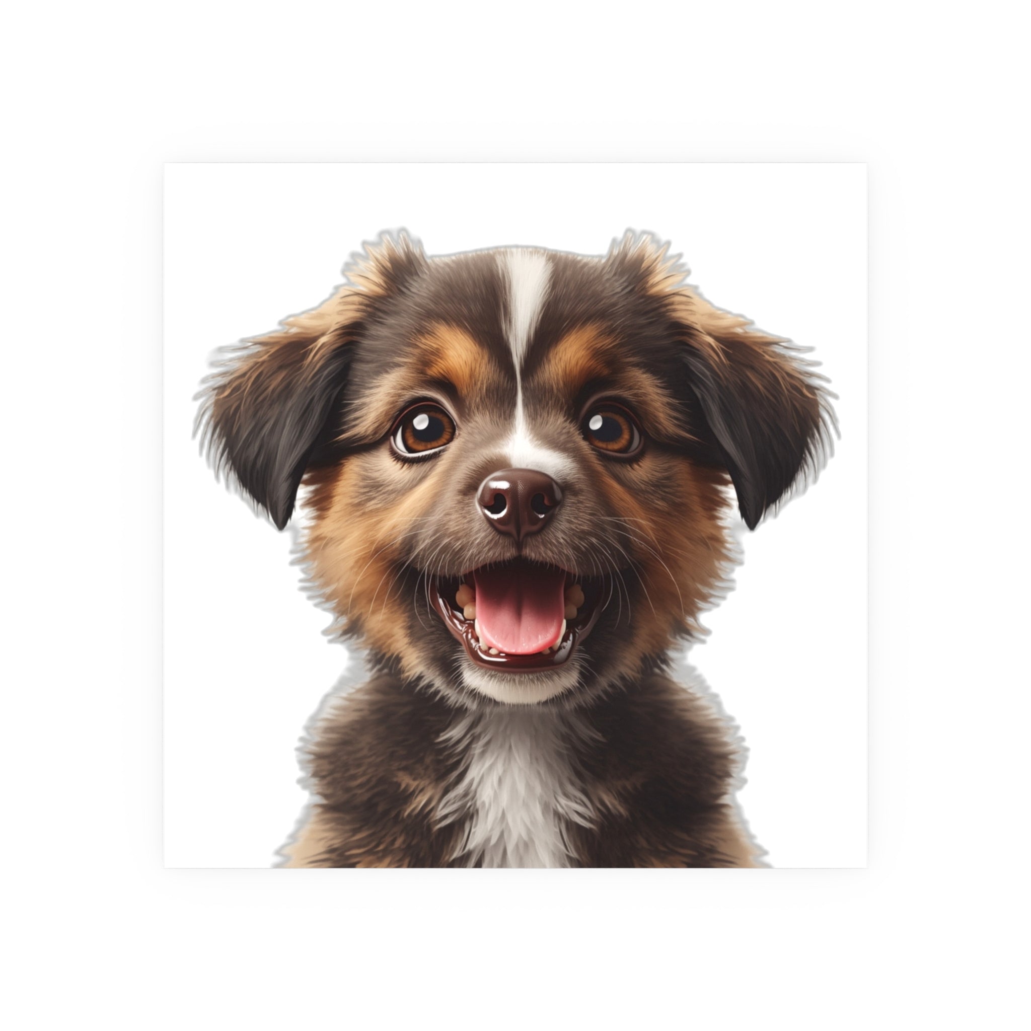 Smiling Puppy Poster, dog lover poster