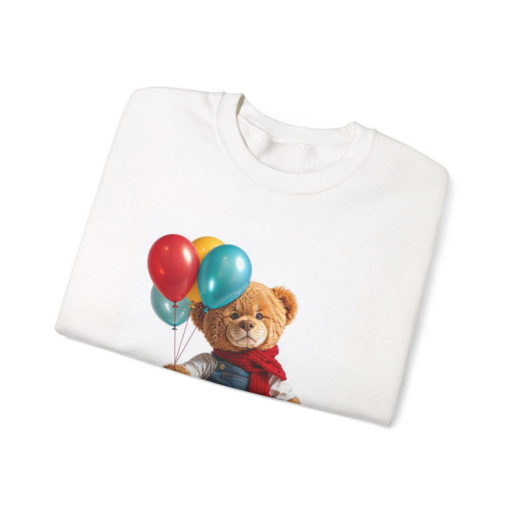 Sweat-shirt ours en peluche avec ballons | Col rond ours en peluche