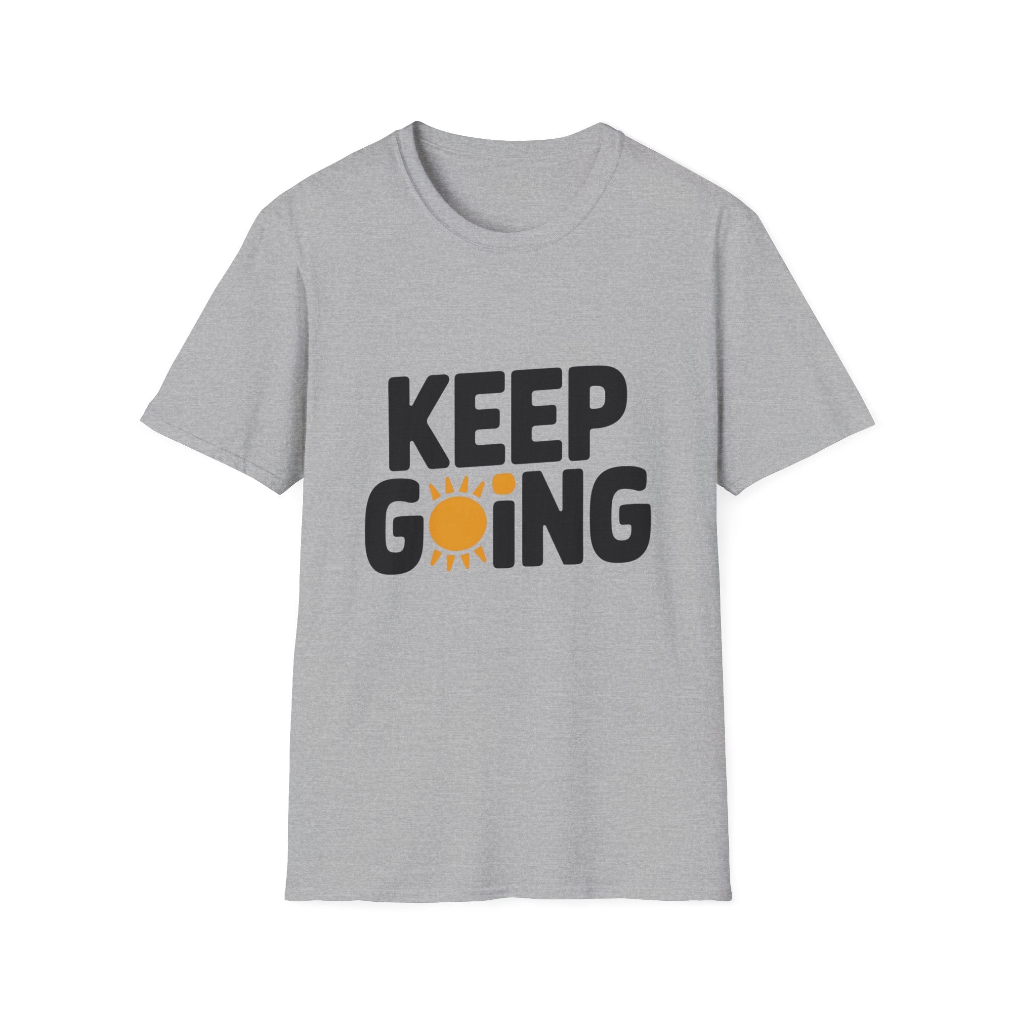 Keep Going sun graphic T-Shirt | motivational typography tee