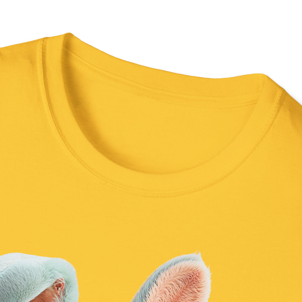 T-shirt Lapin en peluche bleu | T-shirt graphique lapin mignon