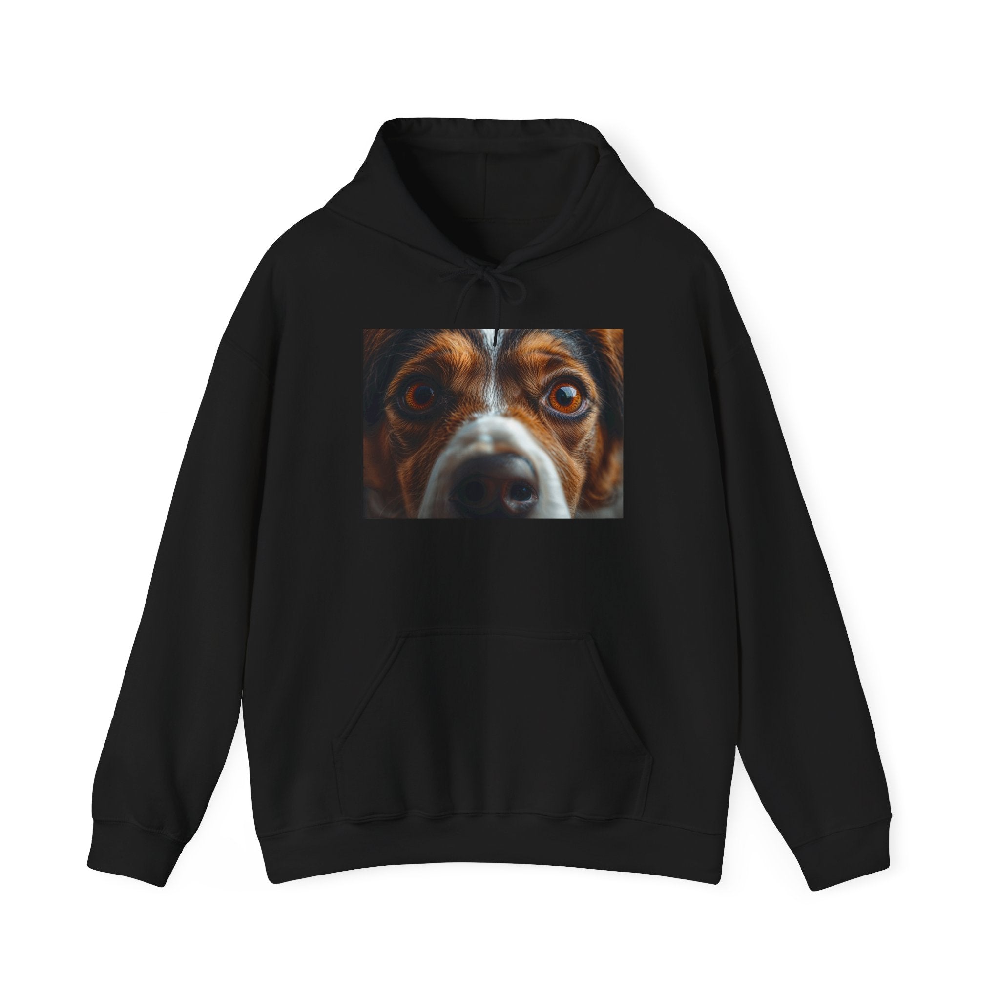 Sweat à capuche avec portrait de chien curieux | Gros plan sur un portrait canin, Sweat-shirt pour amoureux des animaux