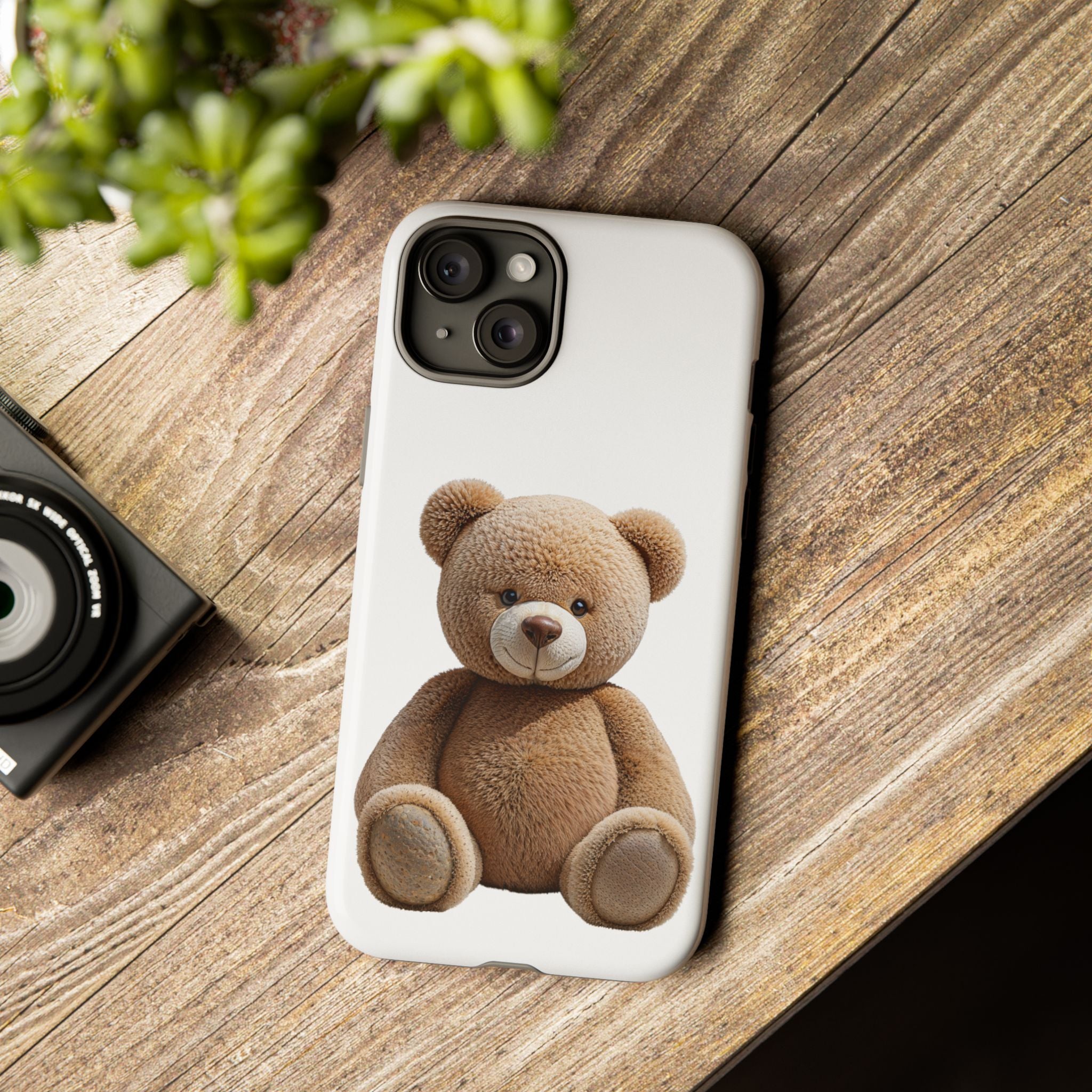 Teddy Bear Phone Case | Cute Plush Toy Illustration, i-phone, Samsung, Google phone