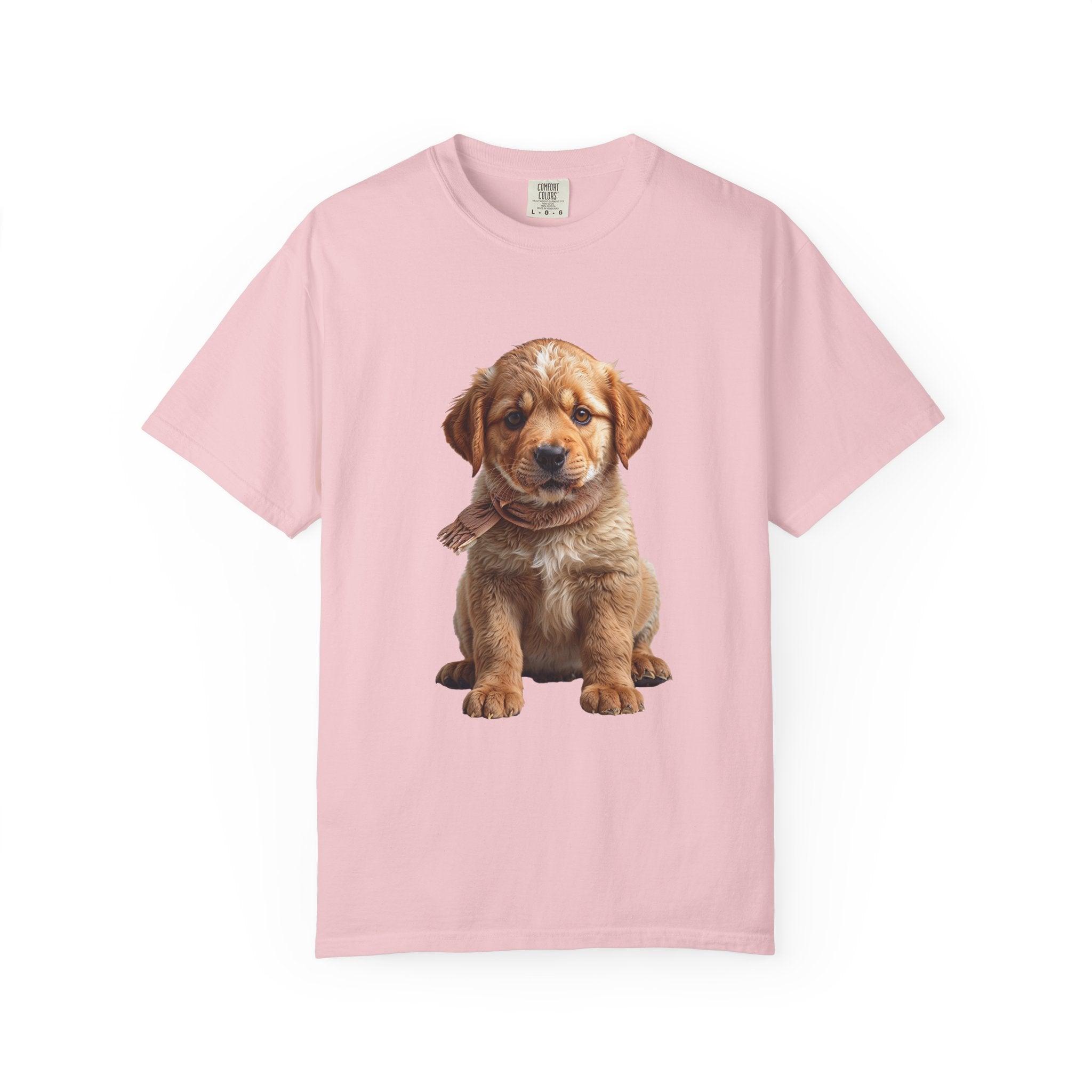 T-shirt chiot Golden Retriever | T-shirt photo de chien mignon