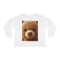 T-shirt à manches longues pour tout-petit avec un adorable ourson en peluche | Photo de peluche