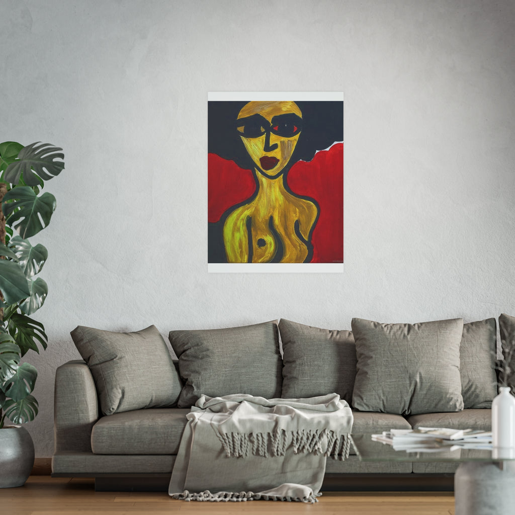 Poster, Abstract Woman Portrait Poster | Satin & Archival Matte poster