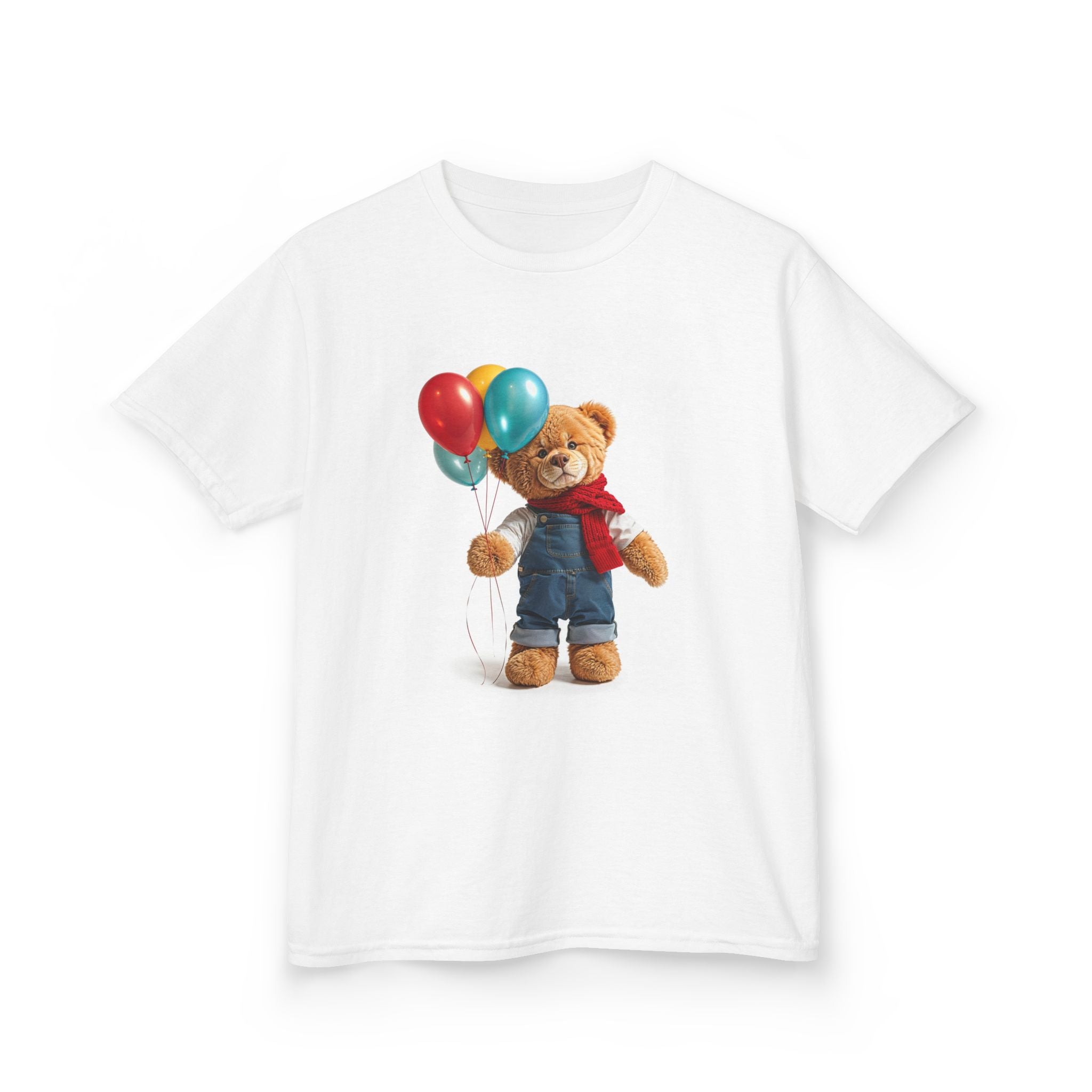 T-shirt enfant Ours en peluche et ballons | Joli t-shirt d'anniversaire