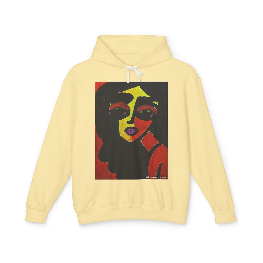Abstract Woman Face Portrait Hoodie | Minimal Line Art, Modern Portrait Sweatshirt