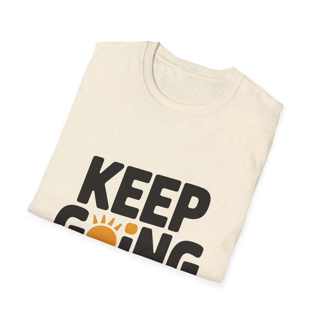 Keep Going sun graphic T-Shirt | motivational typography tee