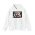 Sweat à capuche avec tête de tigre rugissant | Sweat-shirt avec portrait de tigre féroce