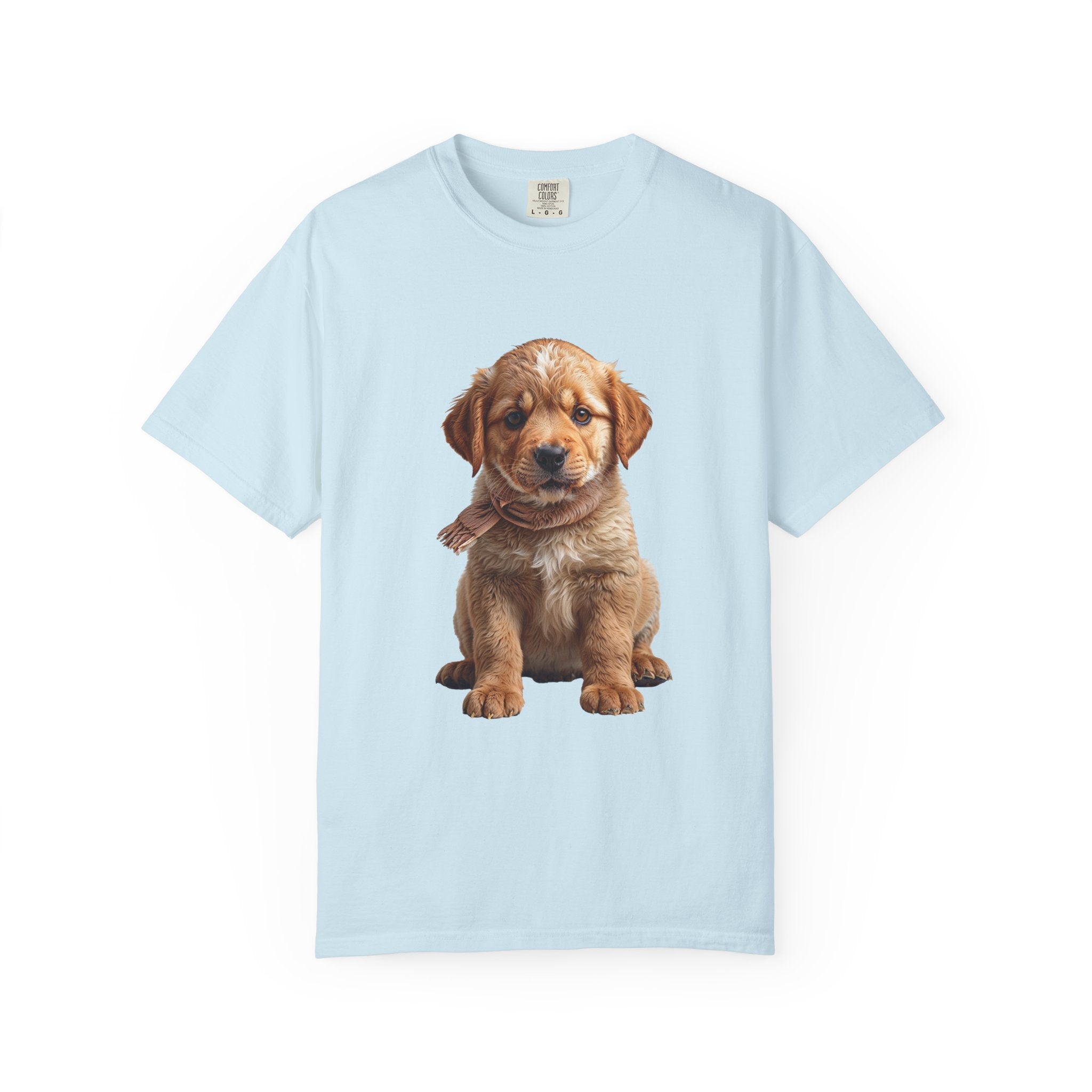 T-shirt chiot Golden Retriever | T-shirt photo de chien mignon