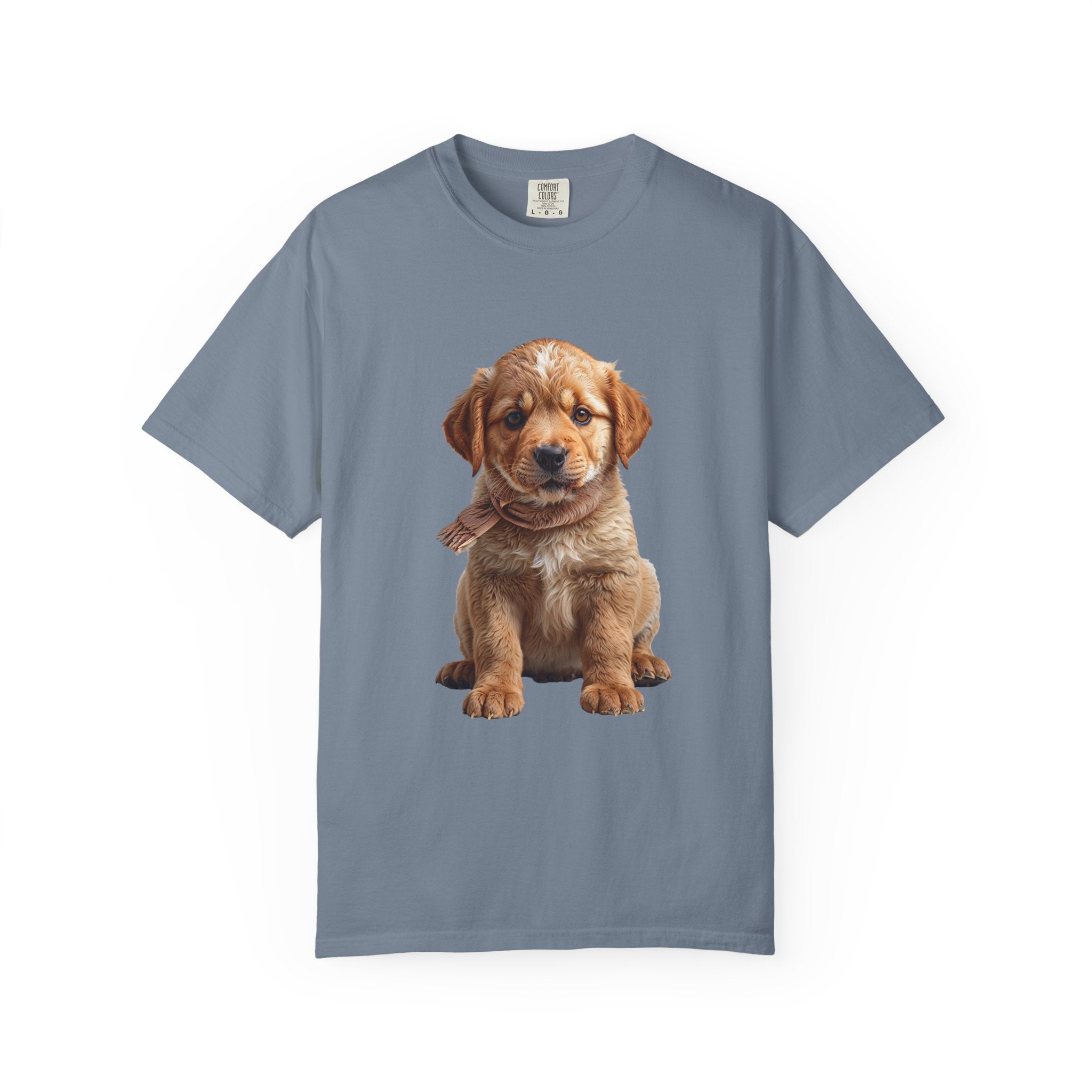 T-shirt chiot Golden Retriever | T-shirt photo de chien mignon