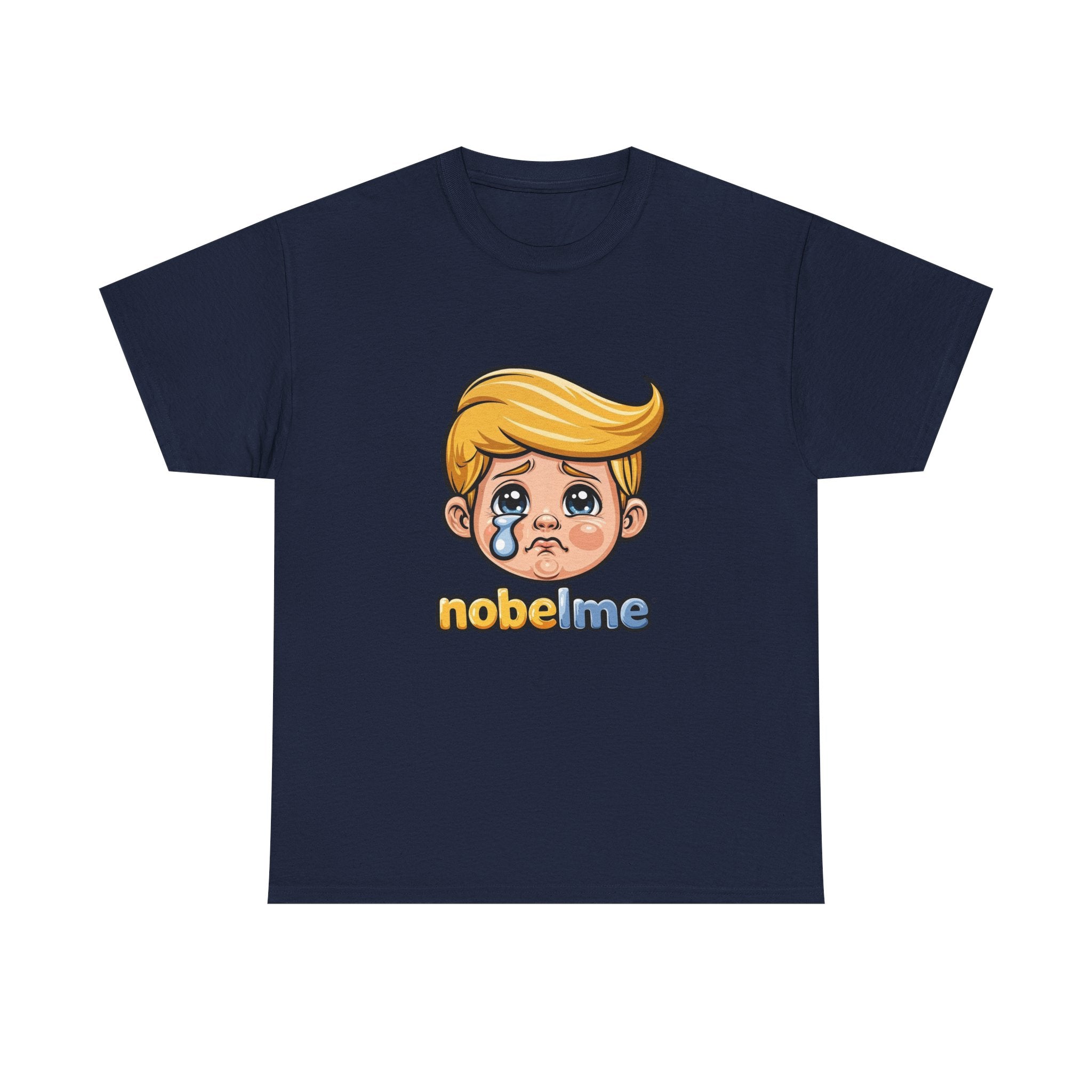 T-shirt avec visage de dessin animé d'une blonde qui pleure | Logo nobelme