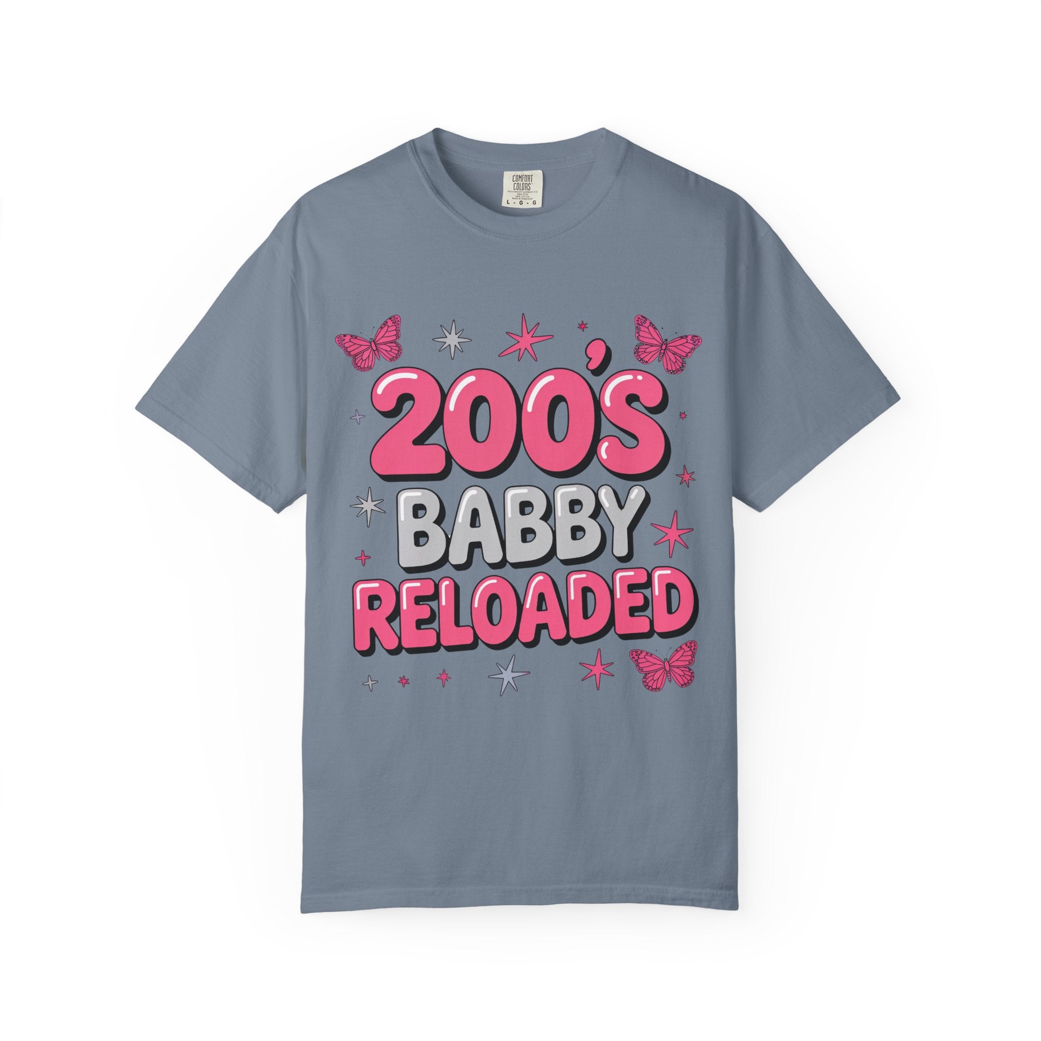 2000s Baby Reloaded T-shirt | Y2K Butterfly Graphic Tee