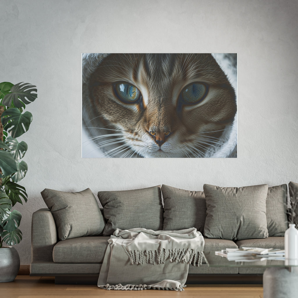 Close-Up Cat Eyes Poster | Cat lovers Poster, cat wall art