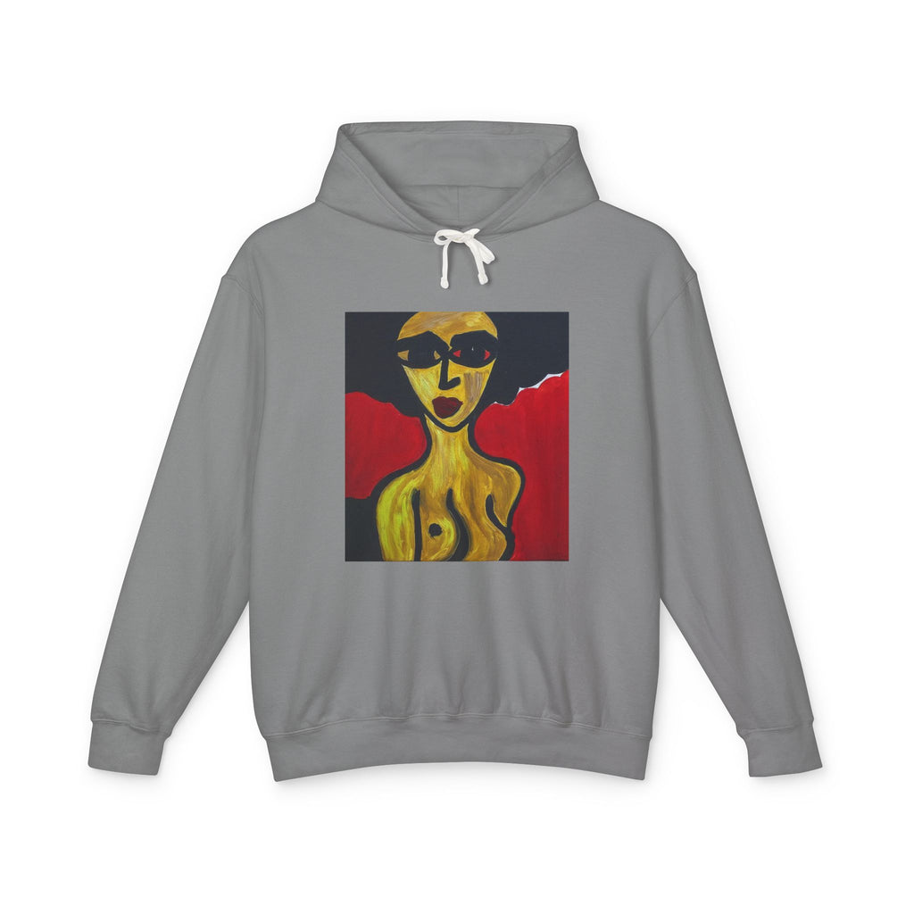 Nude Portrait art Hoodie — Art Print Sweatshirt, handmade