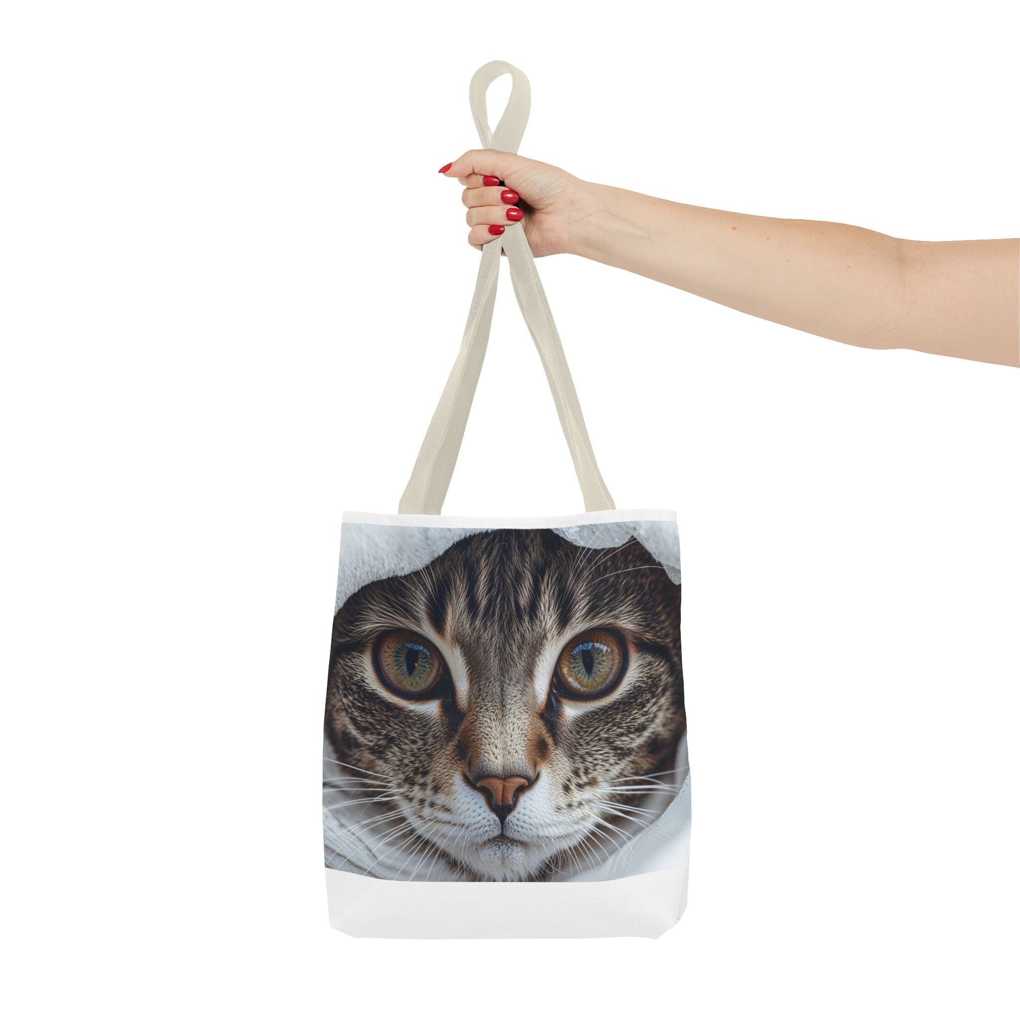 Sac fourre-tout imprimé chat tigré | Sac fourre-tout à motif chat |