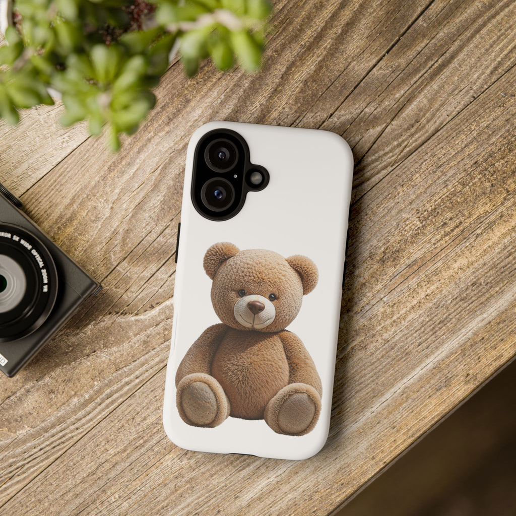 Teddy Bear Phone Case | Cute Plush Toy Illustration, i-phone, Samsung, Google phone