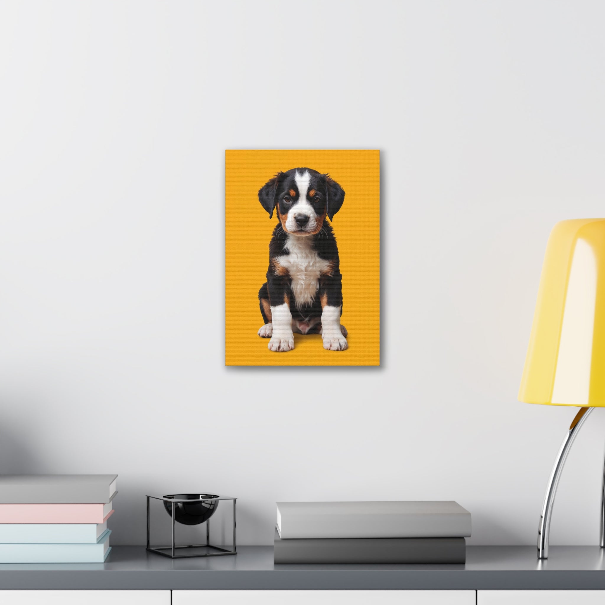 Bernese Mountain Dog Puppy Canvas, gift for dog lovers