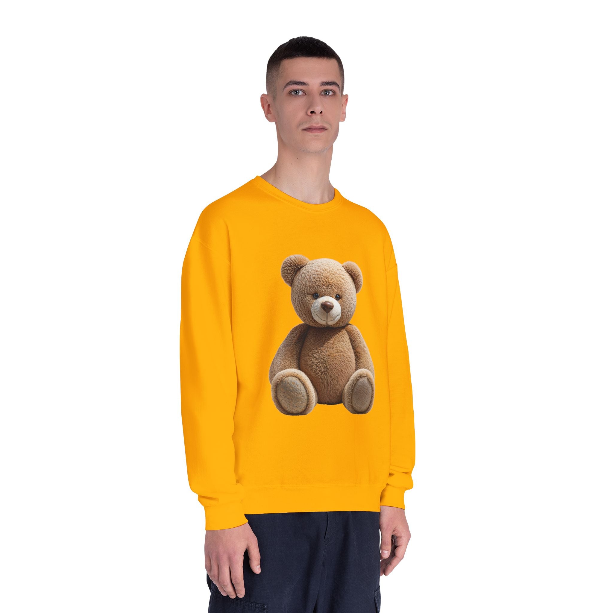 Sweat-shirt imprimé ours en peluche marron | Illustration de jouet mignon