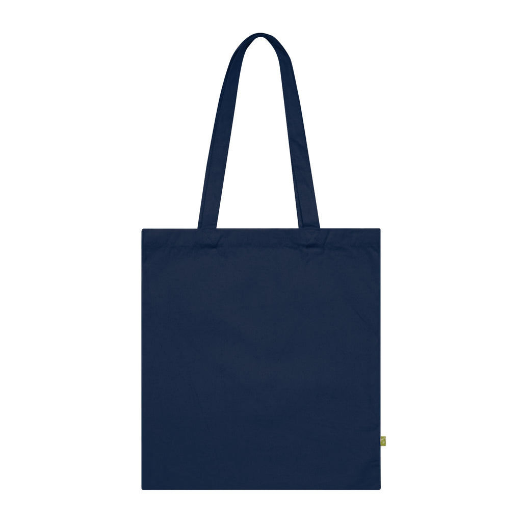 Sac cabas Femme nue | Figure féminine pop art, coton bleu marine, fait main, coton écologique