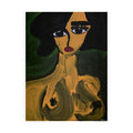 Affiche, Portrait abstrait de nu | Figure féminine expressionniste, Minimalisme