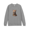 Sweat-shirt à motif chaton tigré orange | Sweat-shirt raglan avec illustration de chat mignon