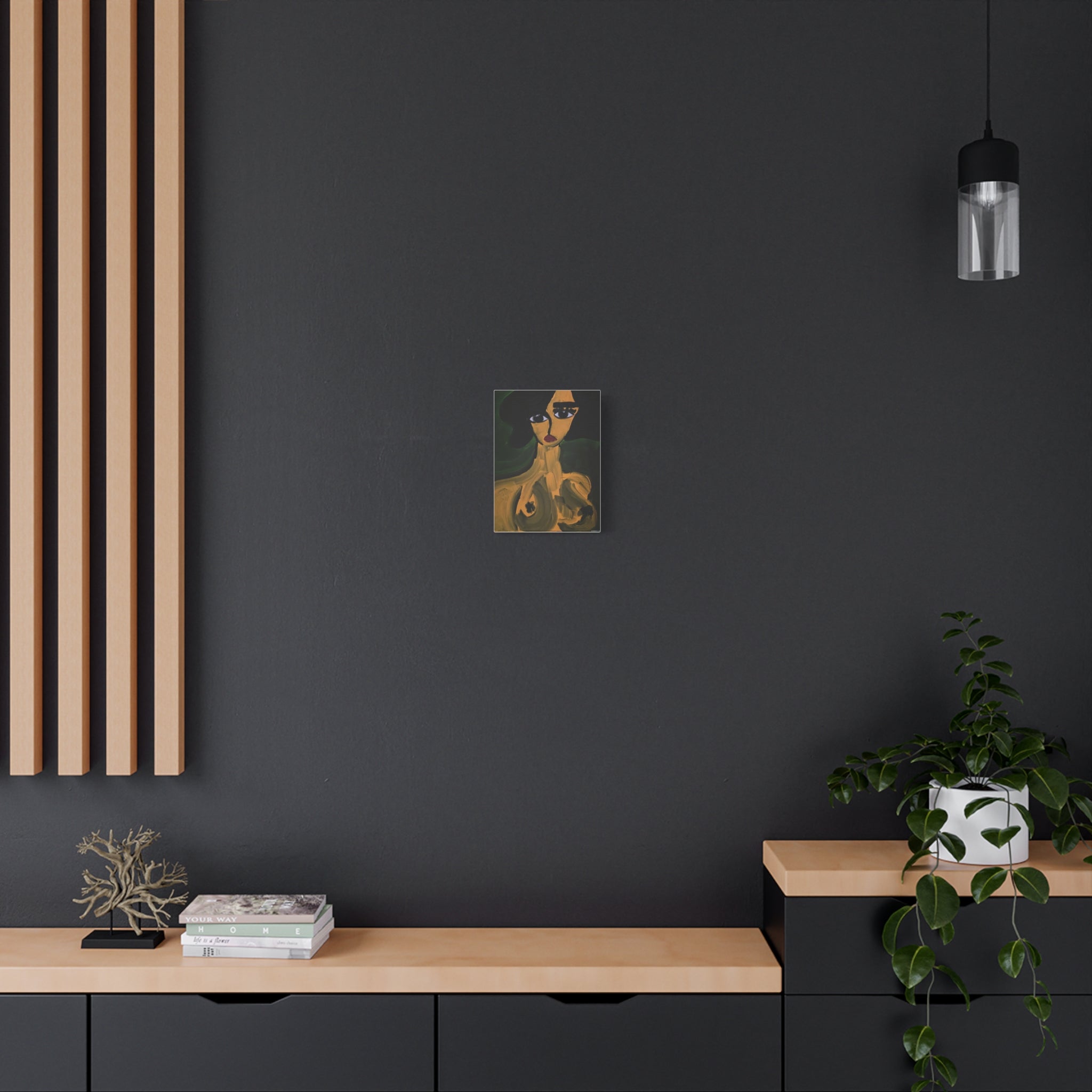 Toile de portrait abstrait | Art contemporain sur toile, art minimaliste