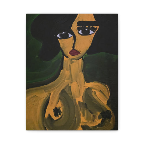 Toile de portrait abstrait | Art contemporain sur toile, art minimaliste
