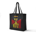 Abstract Yellow Figure Painting Canvas Grocery Tote
