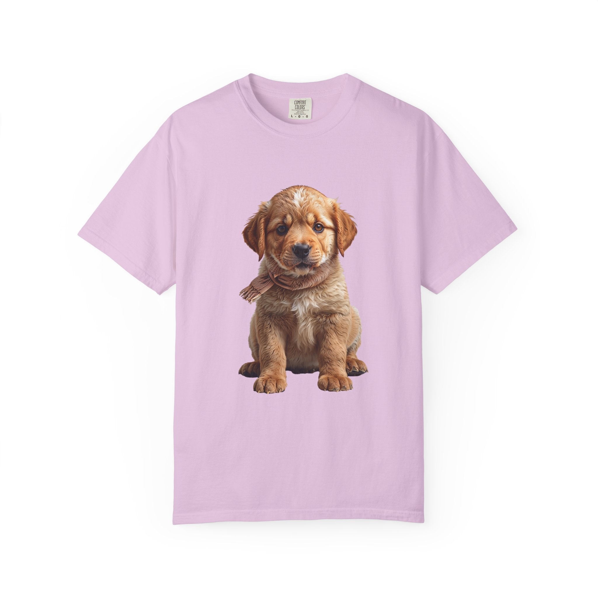 T-shirt chiot Golden Retriever | T-shirt photo de chien mignon