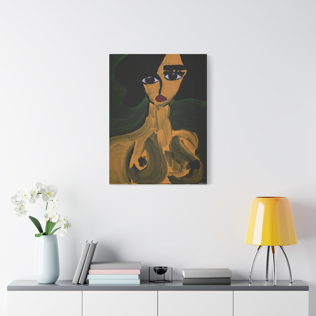 Toile de portrait abstrait | Art contemporain sur toile, art minimaliste