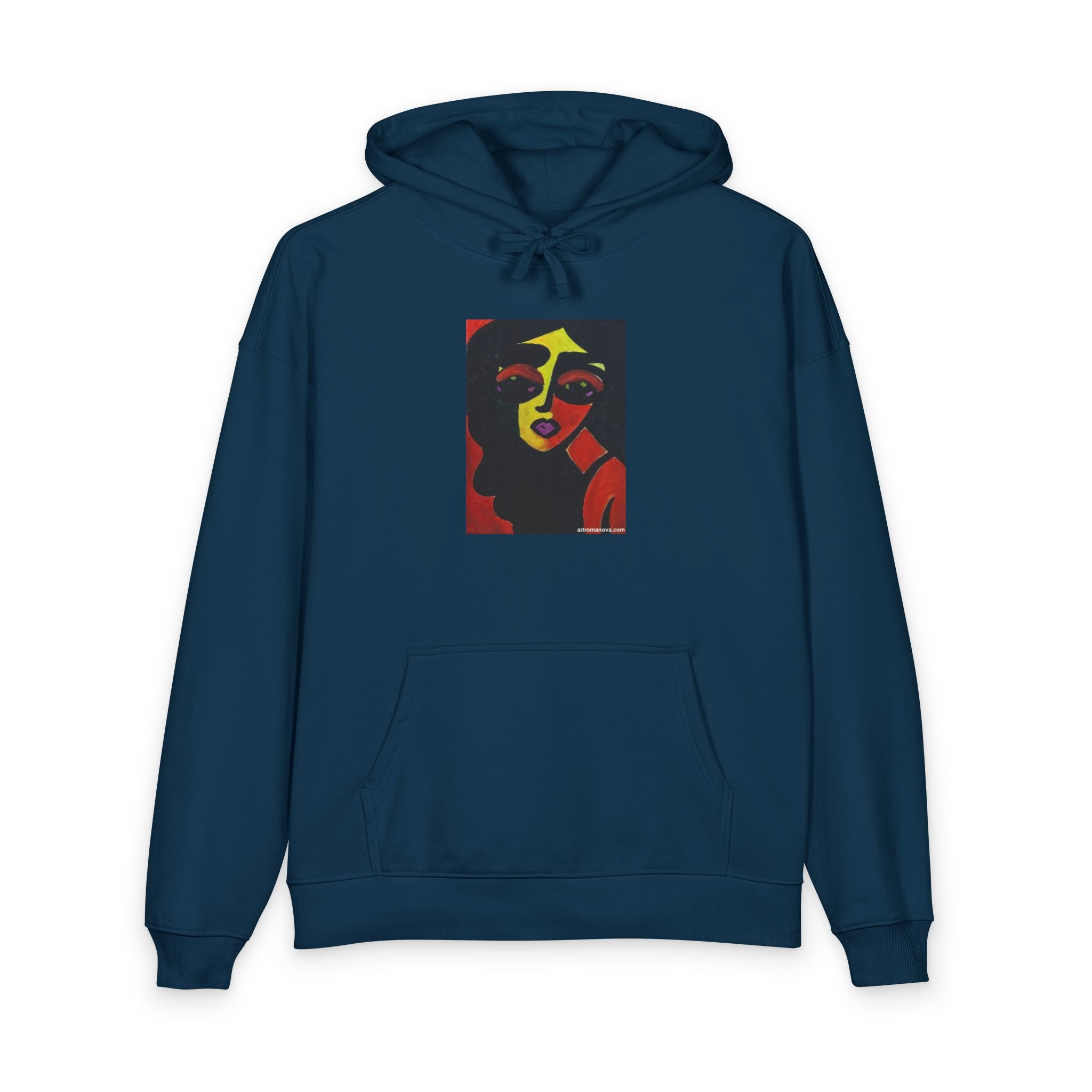 Abstract Pop Art Hoodie, Colorful Portrait Sweatshirt, Limited Art edition