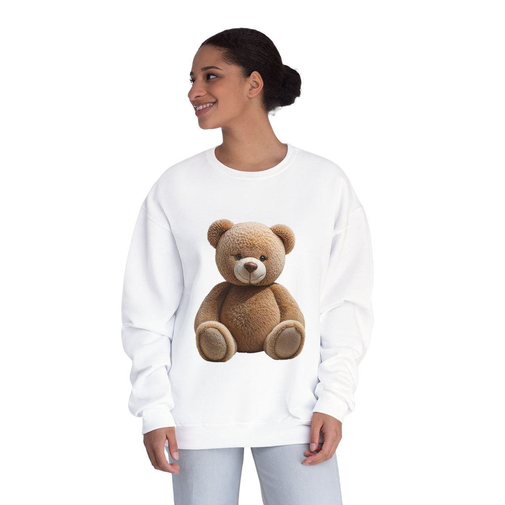 Sweat-shirt imprimé ours en peluche marron | Illustration de jouet mignon
