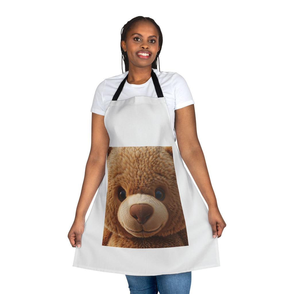 Cute Teddy Bear Apron | Cozy Plush Toy Kitchen Apron