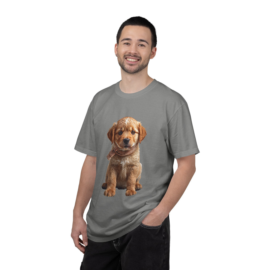 T-shirt chiot Golden Retriever | T-shirt photo de chien mignon