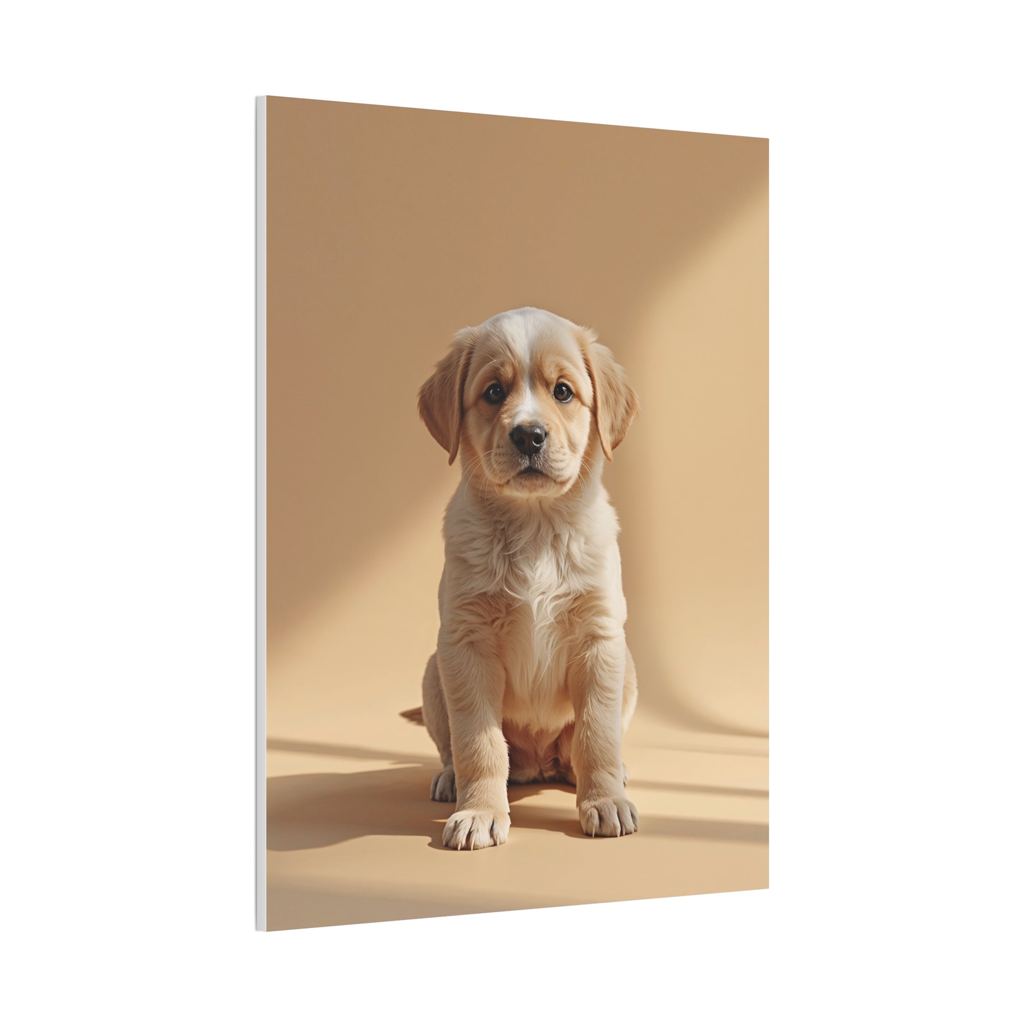 Golden Labrador Puppy Canvas, gift for dog lovers